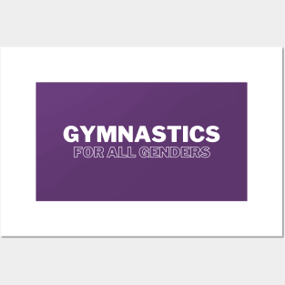 Gymnastics for all genders (white 1) Posters and Art